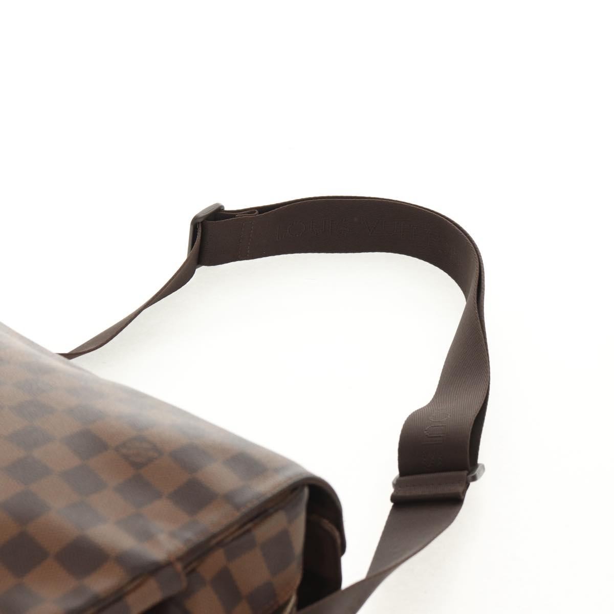 Louis Vuitton Naviglio Handbag Damier Brown Canvas Shoulder Bag Bag (Pre-Owned)