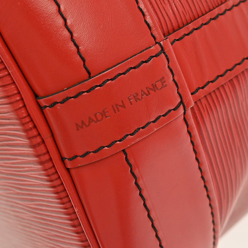 Louis Vuitton Noe Handbag Epi Leather Red Leather Shoulder Bag Bag (Pre-Owned)