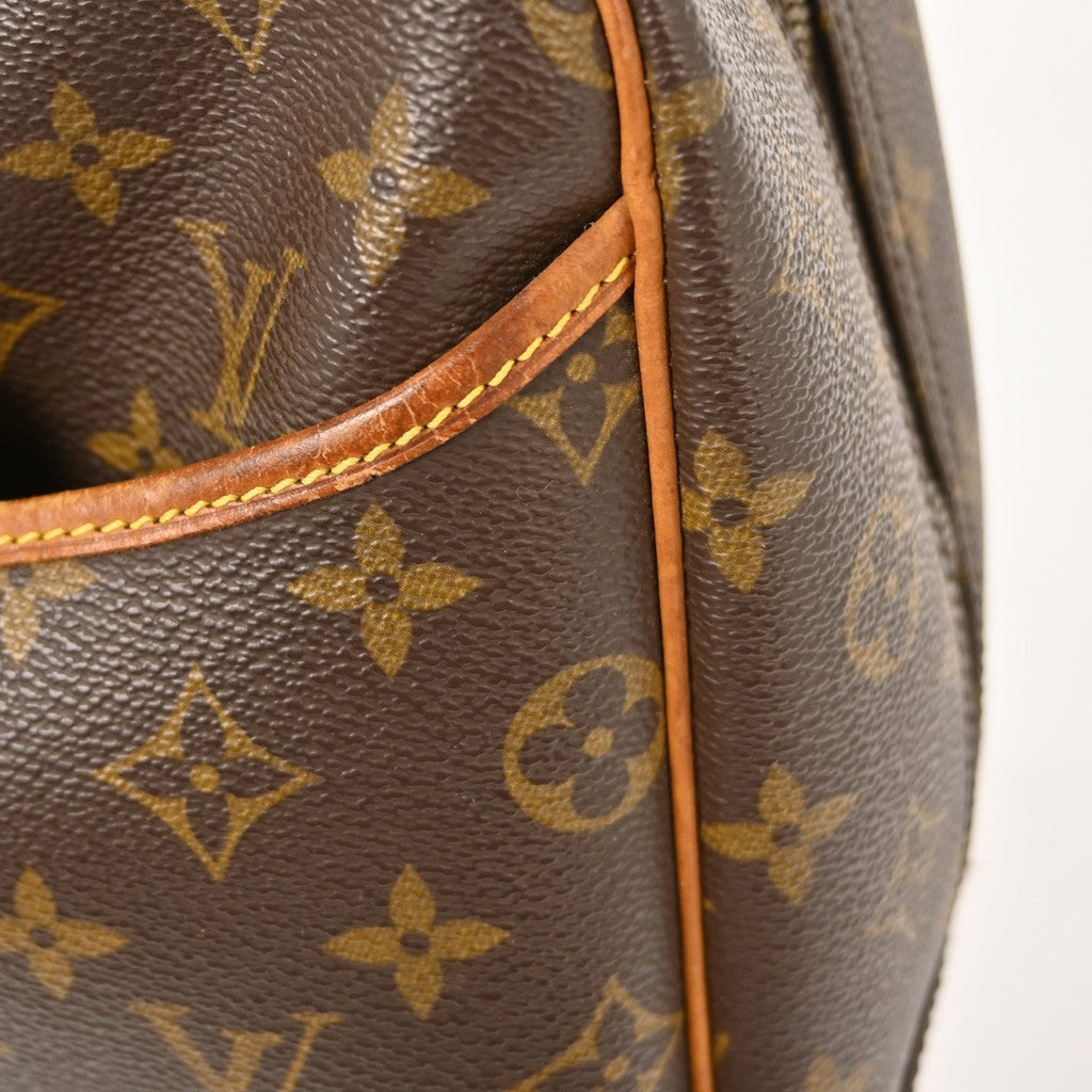 Louis Vuitton Deauville Handbag Monogram Canvas Brown Canvas Handbag (Pre-Owned)