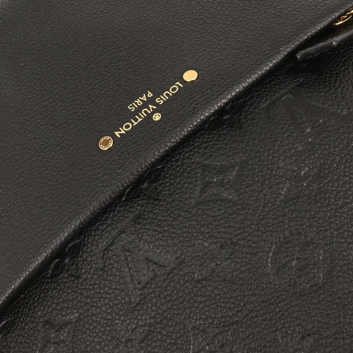 Louis Vuitton Sorbonne Backpack Monogram Empreinte Leather Black Leather Backpack Bag (Pre-Owned)