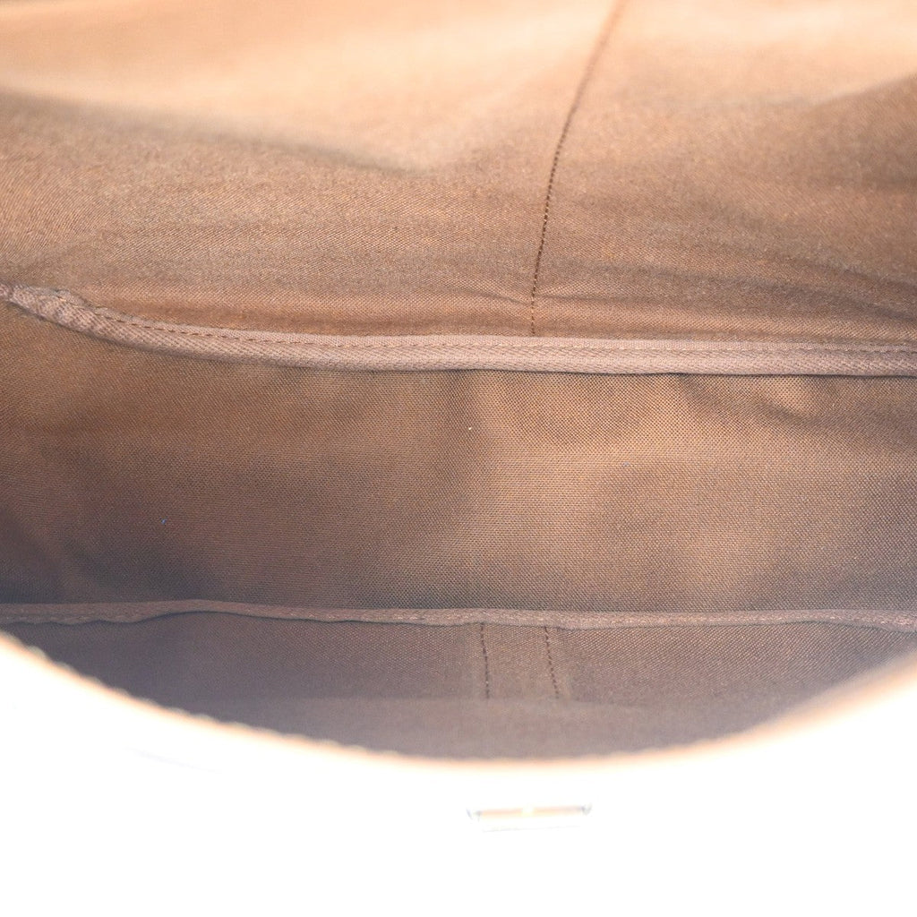 Louis Vuitton Saumur Handbag Monogram Canvas Brown Canvas Shoulder Bag Bag (Pre-Owned)