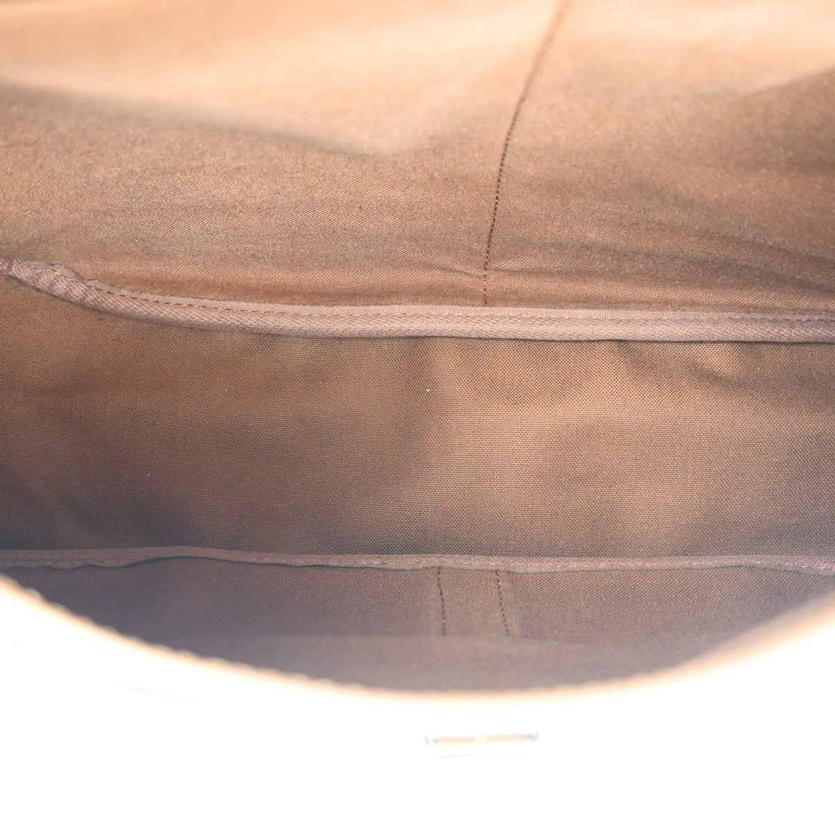 Louis Vuitton Saumur Handbag Monogram Canvas Brown Canvas Shoulder Bag Bag (Pre-Owned)