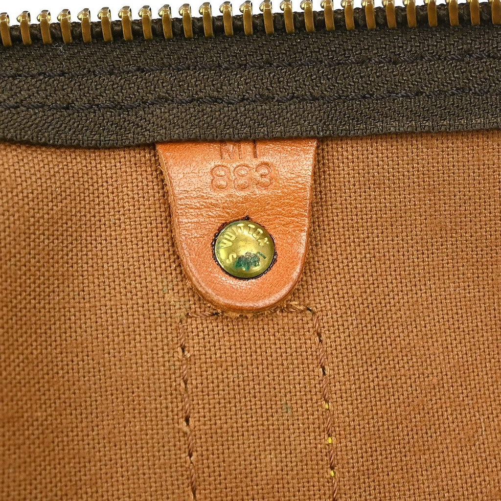 Louis Vuitton Keepall Bag Monogram Canvas Brown Canvas Travel Bag Bag (Pre-Owned)