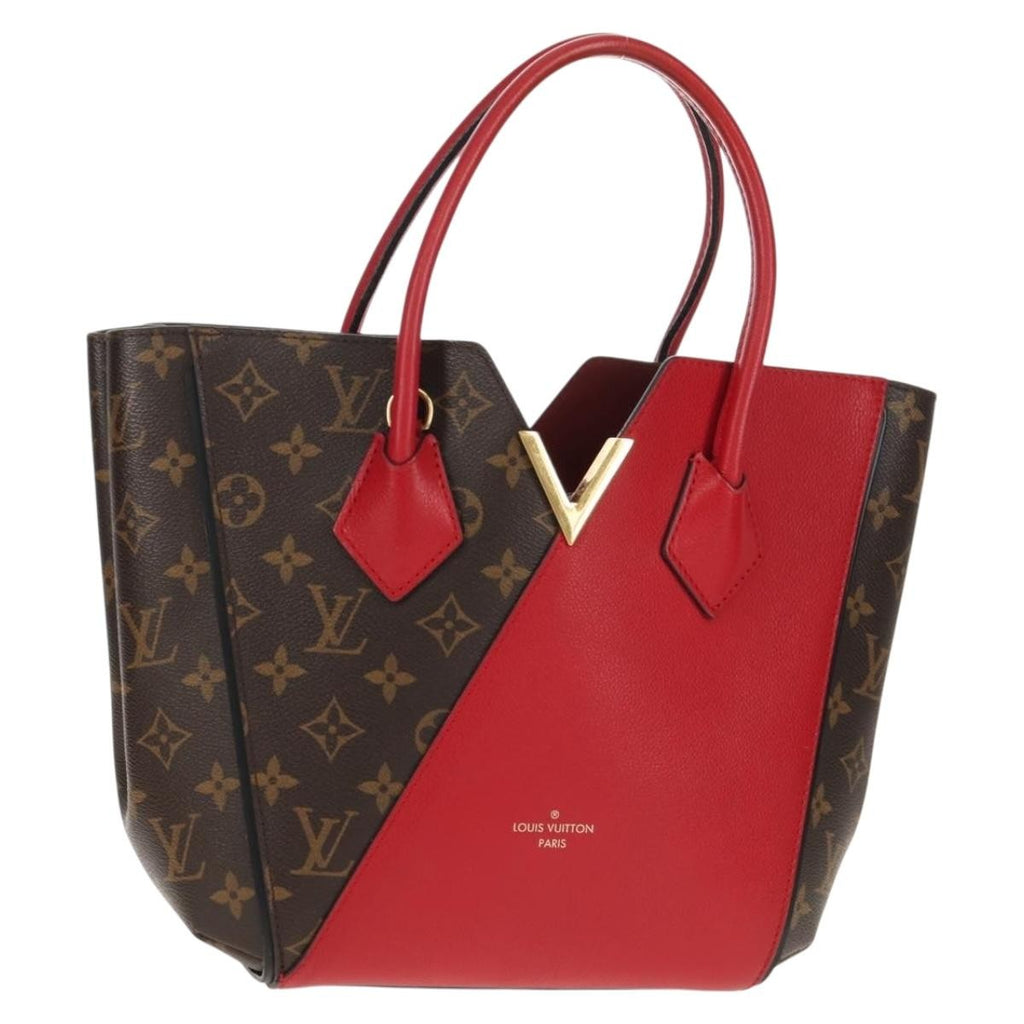 Louis Vuitton Kimono Handbag Monogram Canvas And Leather Red Canvas Handbag (Pre-Owned)