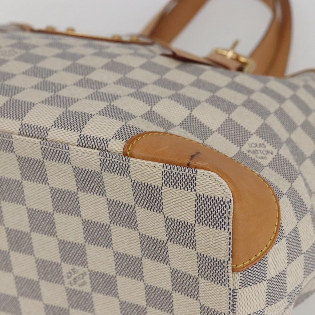 Louis Vuitton Hampstead Handbag Damier White Canvas Tote Bag Bag (Pre-Owned)