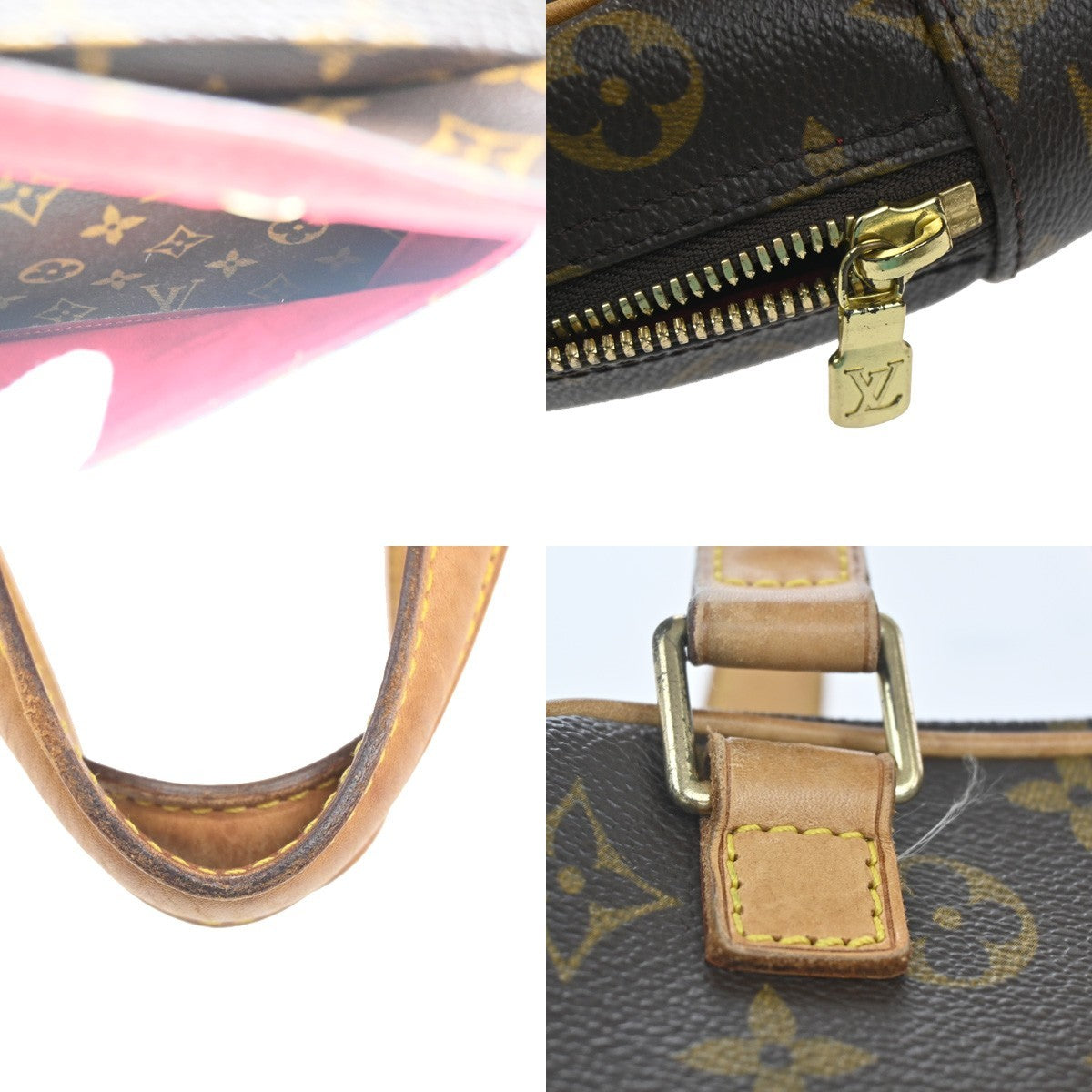 Louis Vuitton Excentri-Cite Handbag Monogram Canvas Brown Canvas Handbag (Pre-Owned)