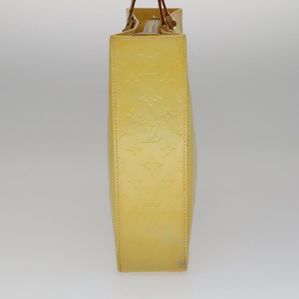 Louis Vuitton Columbus Handbag Monogram Vernis Yellow Patent_Leather Bag (Pre-Owned)