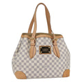 Louis Vuitton Hampstead Handbag Damier White Canvas Tote Bag Bag (Pre-Owned)