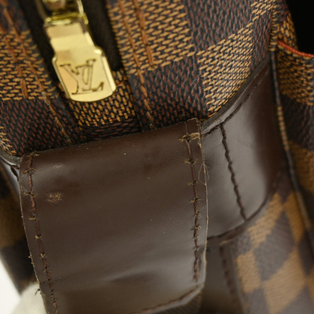 Louis Vuitton Naviglio Handbag Damier Brown Canvas Shoulder Bag Bag (Pre-Owned)
