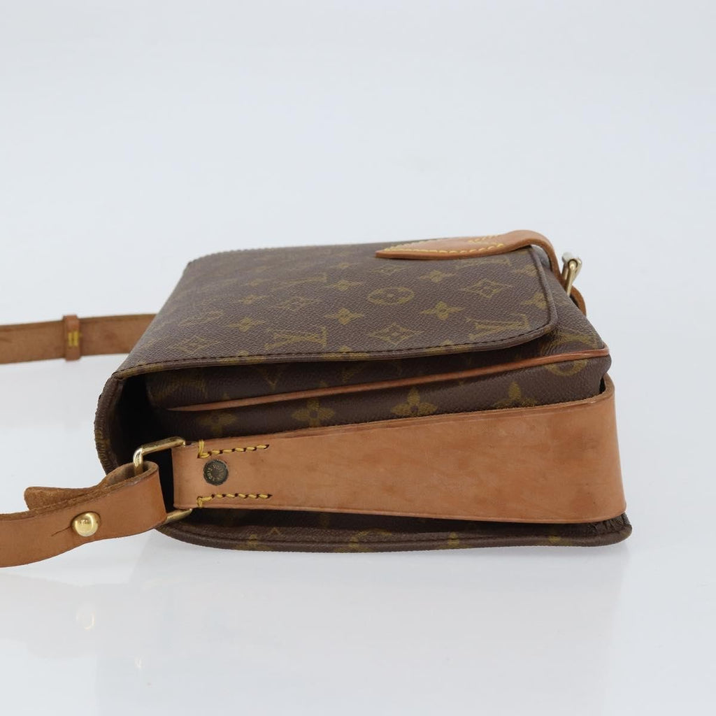 Louis Vuitton Cartouchiere Handbag Monogram Canvas Brown Canvas Shoulder Bag Bag (Pre-Owned)