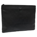 Louis Vuitton Discovery Pochette Monogram Shadow Leather Black Leather Bag (Pre-Owned)