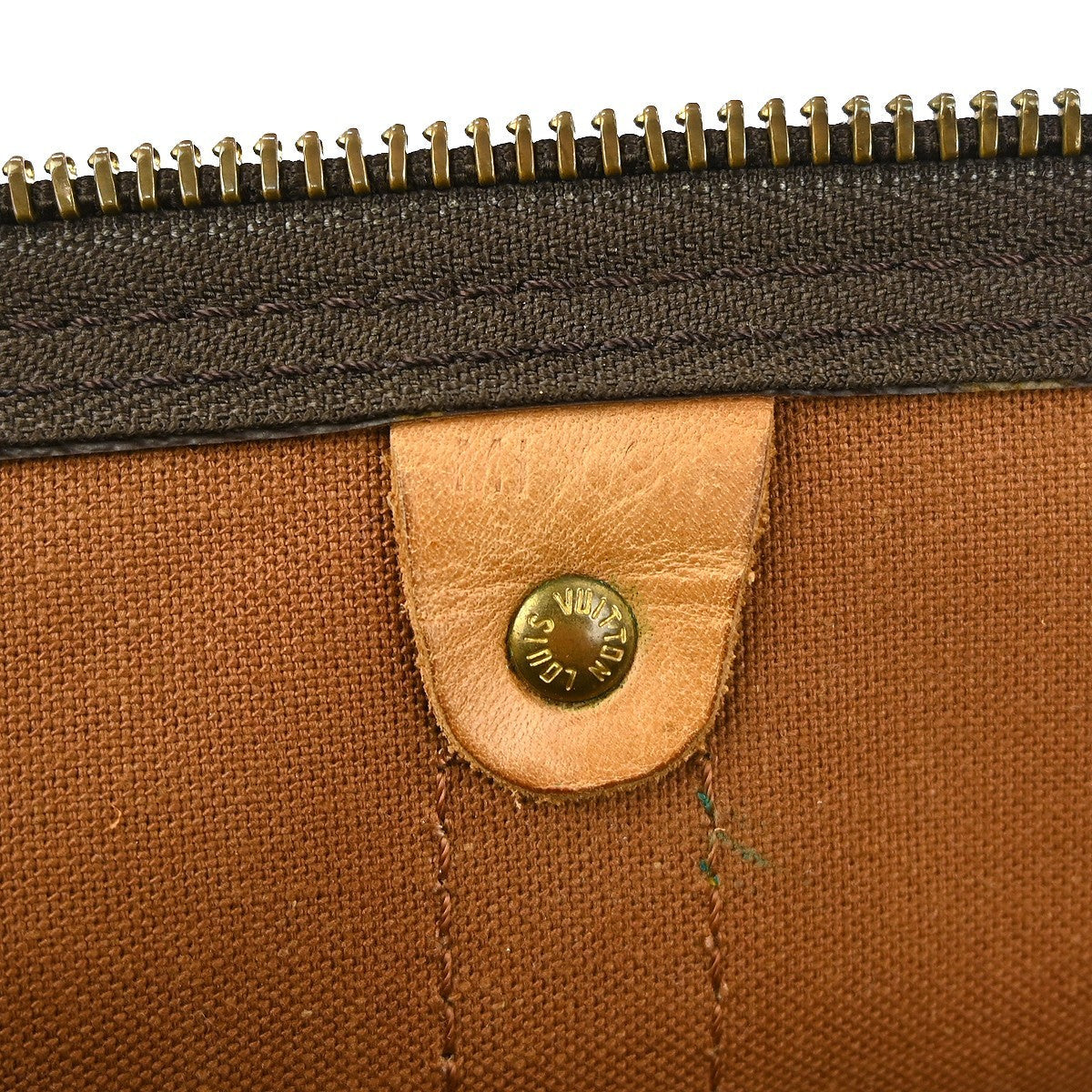 Louis Vuitton Keepall Bag Monogram Canvas Brown Canvas Travel Bag Bag (Pre-Owned)