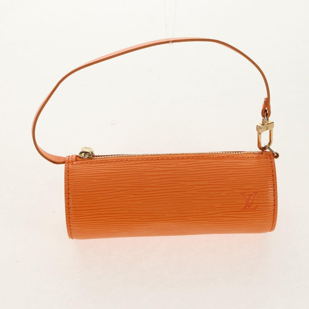 Louis Vuitton Soufflot Handbag Epi Leather Orange Leather Handbag (Pre-Owned)