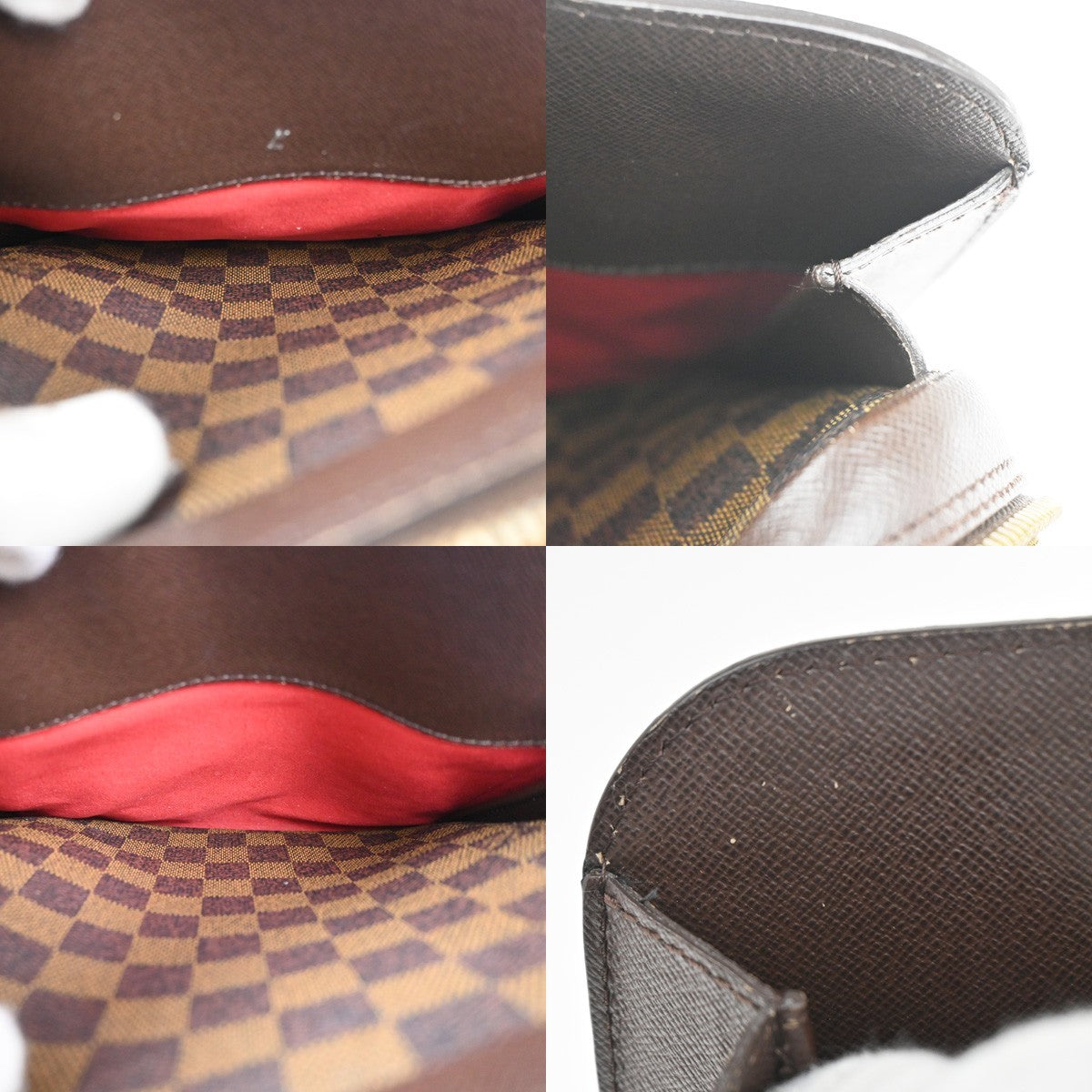Louis Vuitton Triana Bag Damier Brown Canvas Handbag (Pre-Owned)