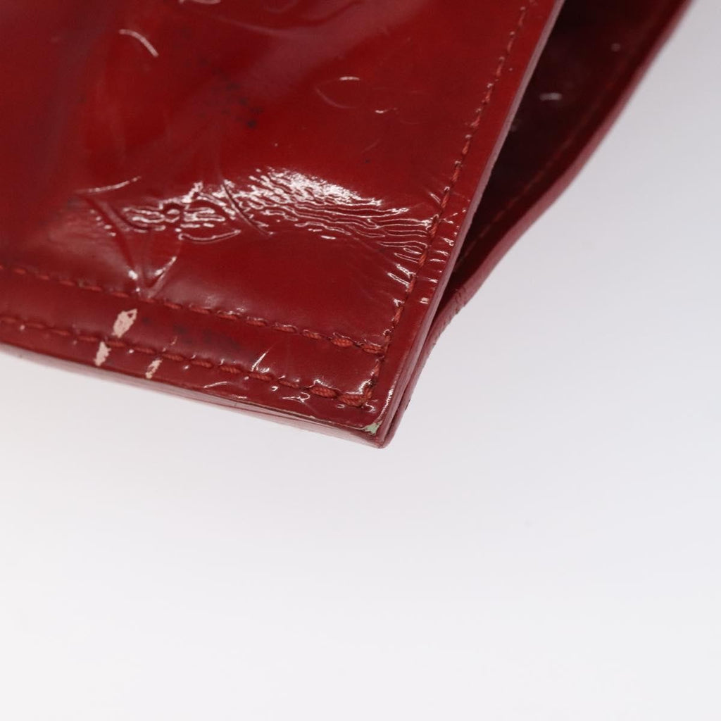 Louis Vuitton Stanton Handbag Monogram Vernis Red Patent_Leather Tote Bag Bag (Pre-Owned)