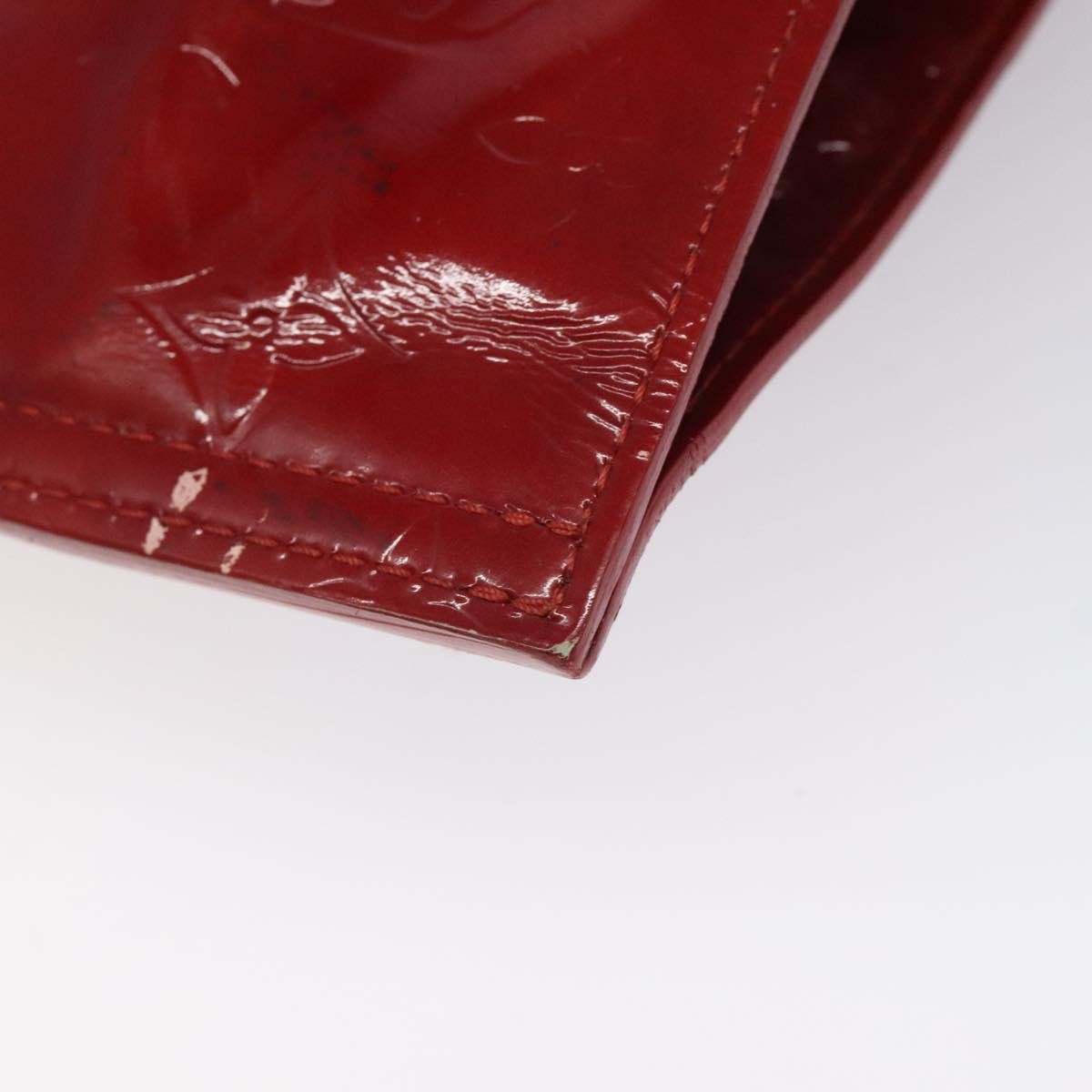 Louis Vuitton Stanton Handbag Monogram Vernis Red Patent_Leather Tote Bag Bag (Pre-Owned)