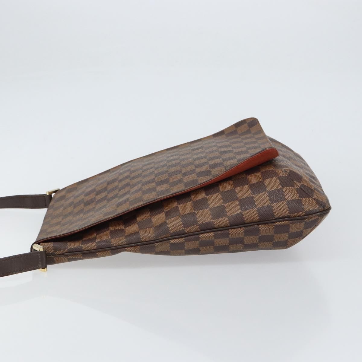 Louis Vuitton Musette Handbag Damier Brown Canvas Shoulder Bag Bag (Pre-Owned)
