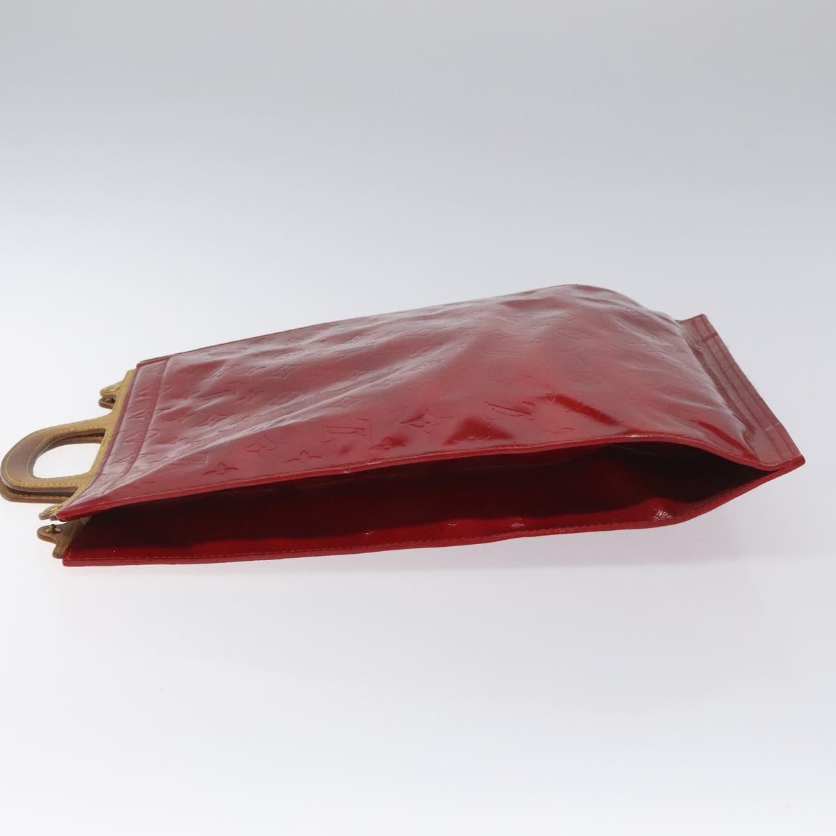 Louis Vuitton Stanton Handbag Monogram Vernis Red Patent_Leather Tote Bag Bag (Pre-Owned)