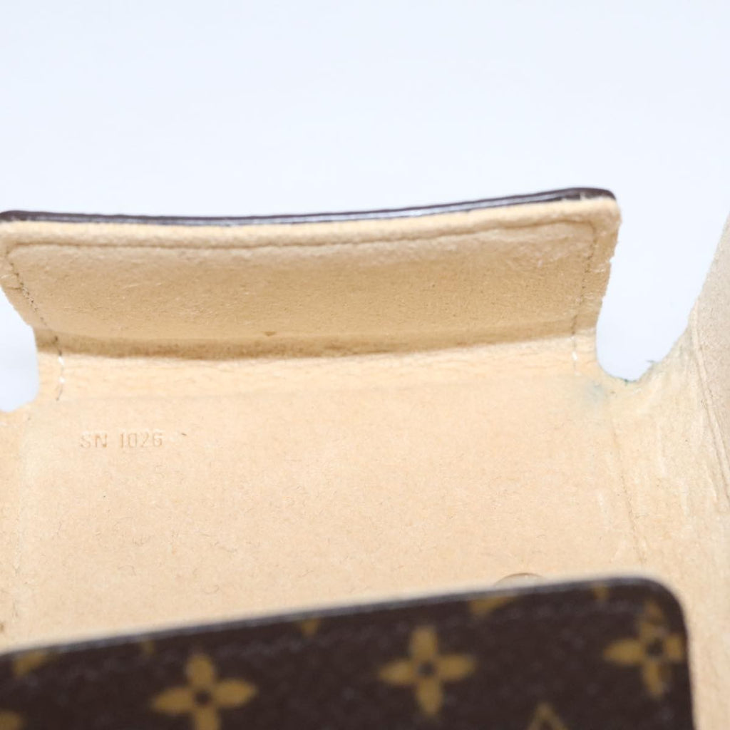 Louis Vuitton Case Jewelry Box Canvas Brown Canvas Wallets Accessory (Pre-Owned)