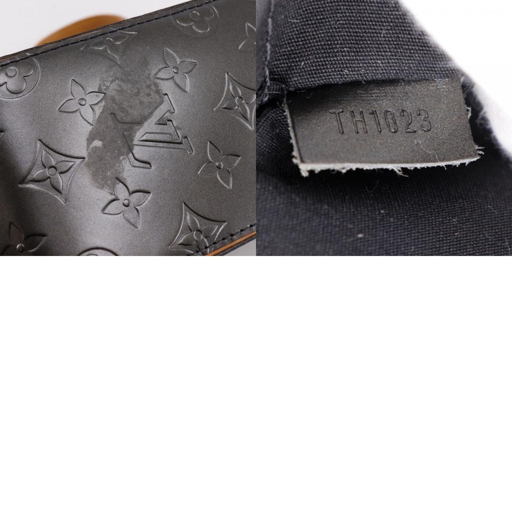 Louis Vuitton Mat Shelton Handbag Monogram Vernis Black Leather Handbag (Pre-Owned)