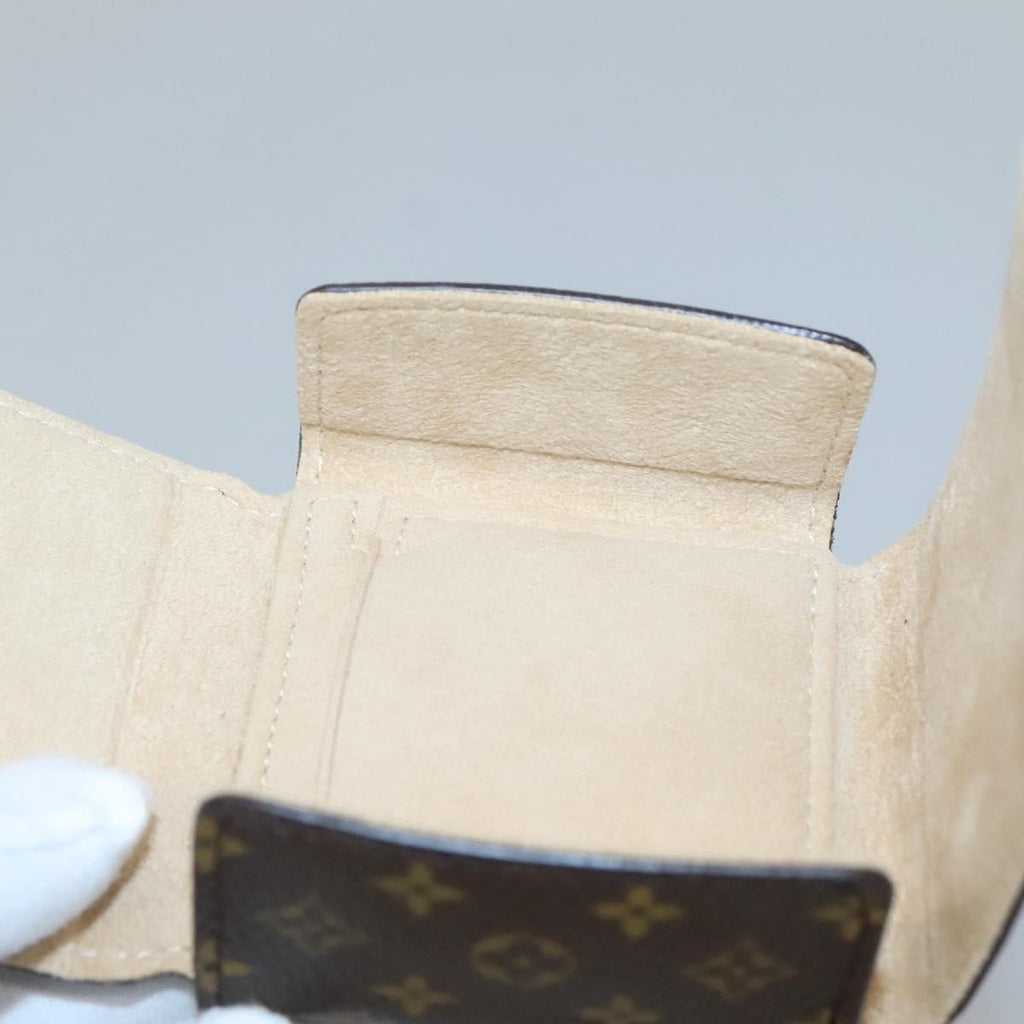 Louis Vuitton Case Jewelry Box Canvas Brown Canvas Wallets Accessory (Pre-Owned)