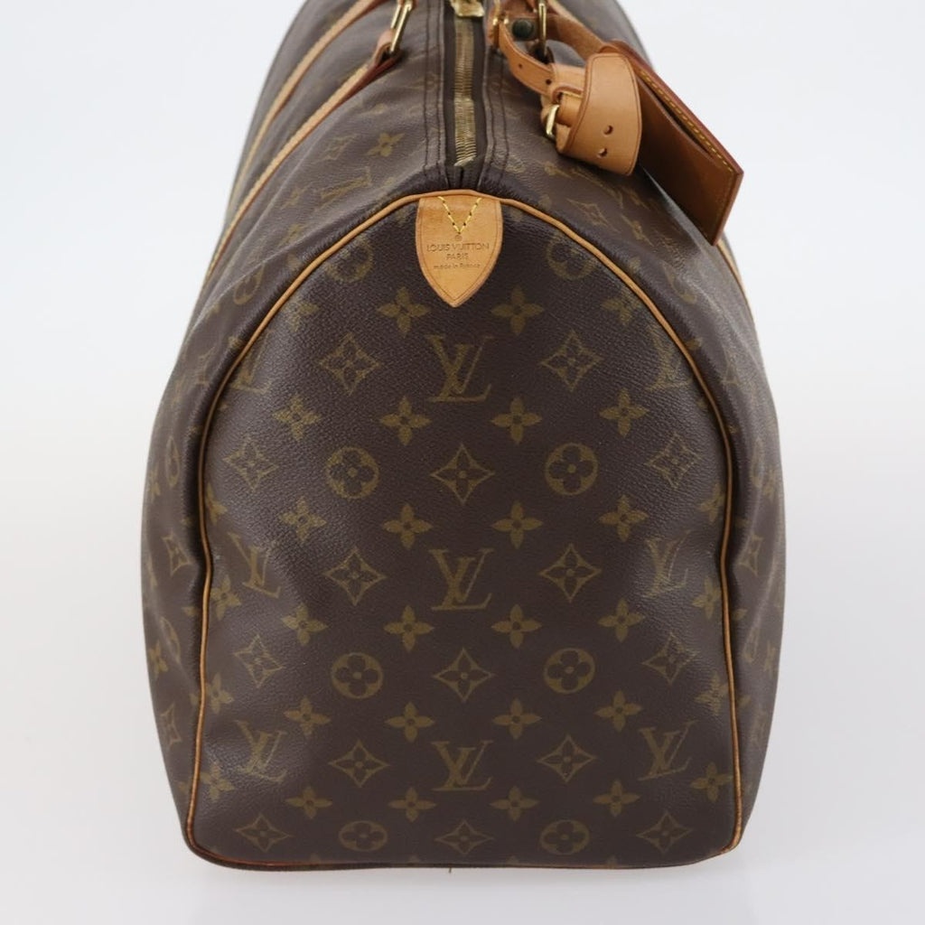 Louis Vuitton Keepall Bag Monogram Canvas Brown Canvas Travel Bag Bag (Pre-Owned)