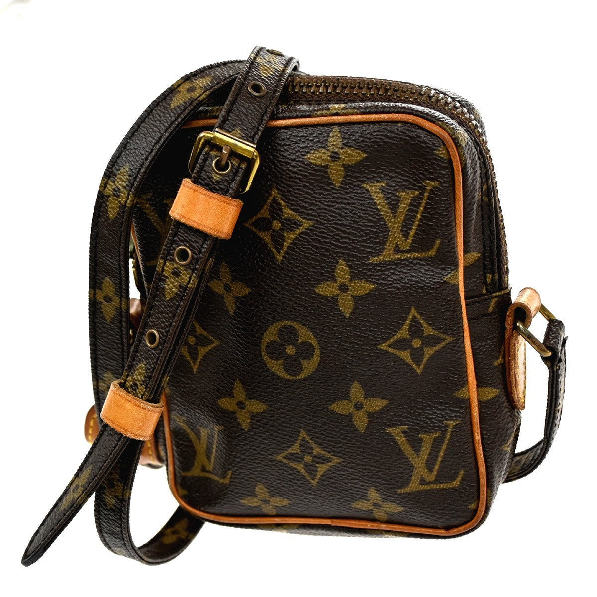 Louis Vuitton Danube Handbag Monogram Canvas Brown Canvas Clutche & Pouche Bag (Pre-Owned)