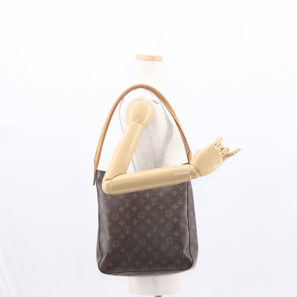 Louis Vuitton Monogram Looping Handbag Monogram Canvas Brown Canvas Shoulder Bag Bag (Pre-Owned)