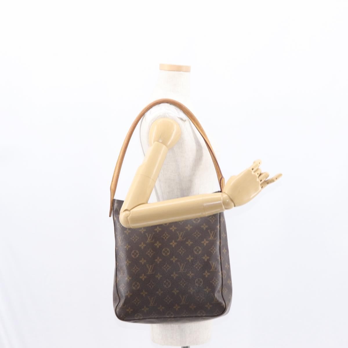 Louis Vuitton Monogram Looping Handbag Monogram Canvas Brown Canvas Shoulder Bag Bag (Pre-Owned)