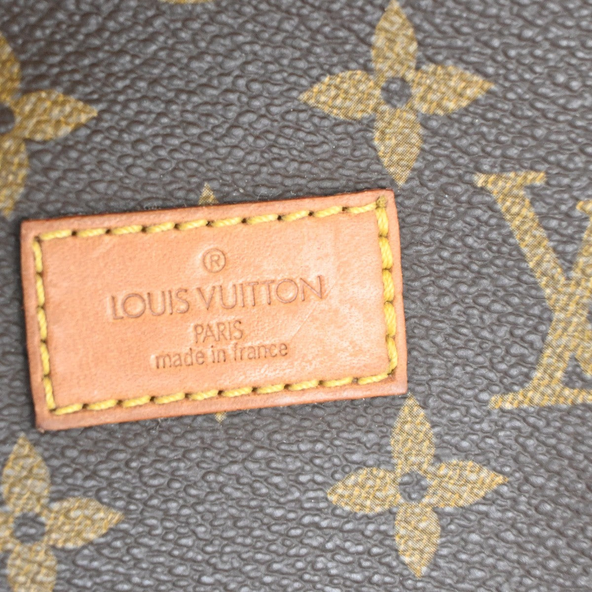 Louis Vuitton Saumur Handbag Monogram Canvas Brown Canvas Shoulder Bag Bag (Pre-Owned)