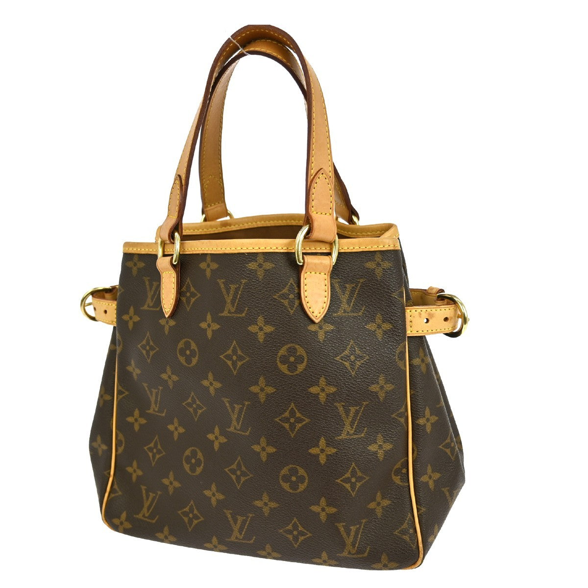 Louis Vuitton Batignolles Handbag Monogram Canvas Brown Canvas Tote Bag Bag (Pre-Owned)