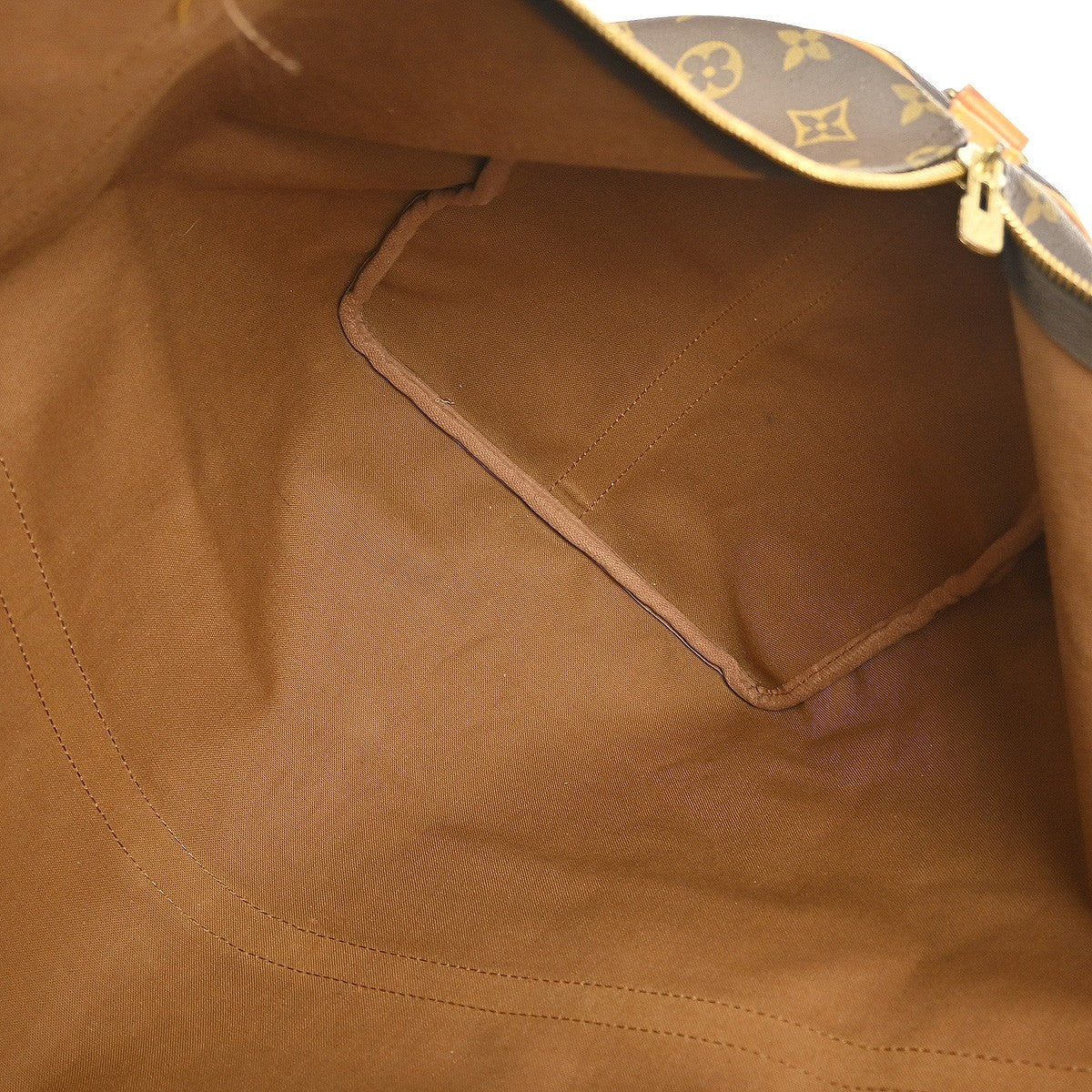Louis Vuitton Keepall Bag Monogram Canvas Brown Canvas Travel Bag Bag (Pre-Owned)