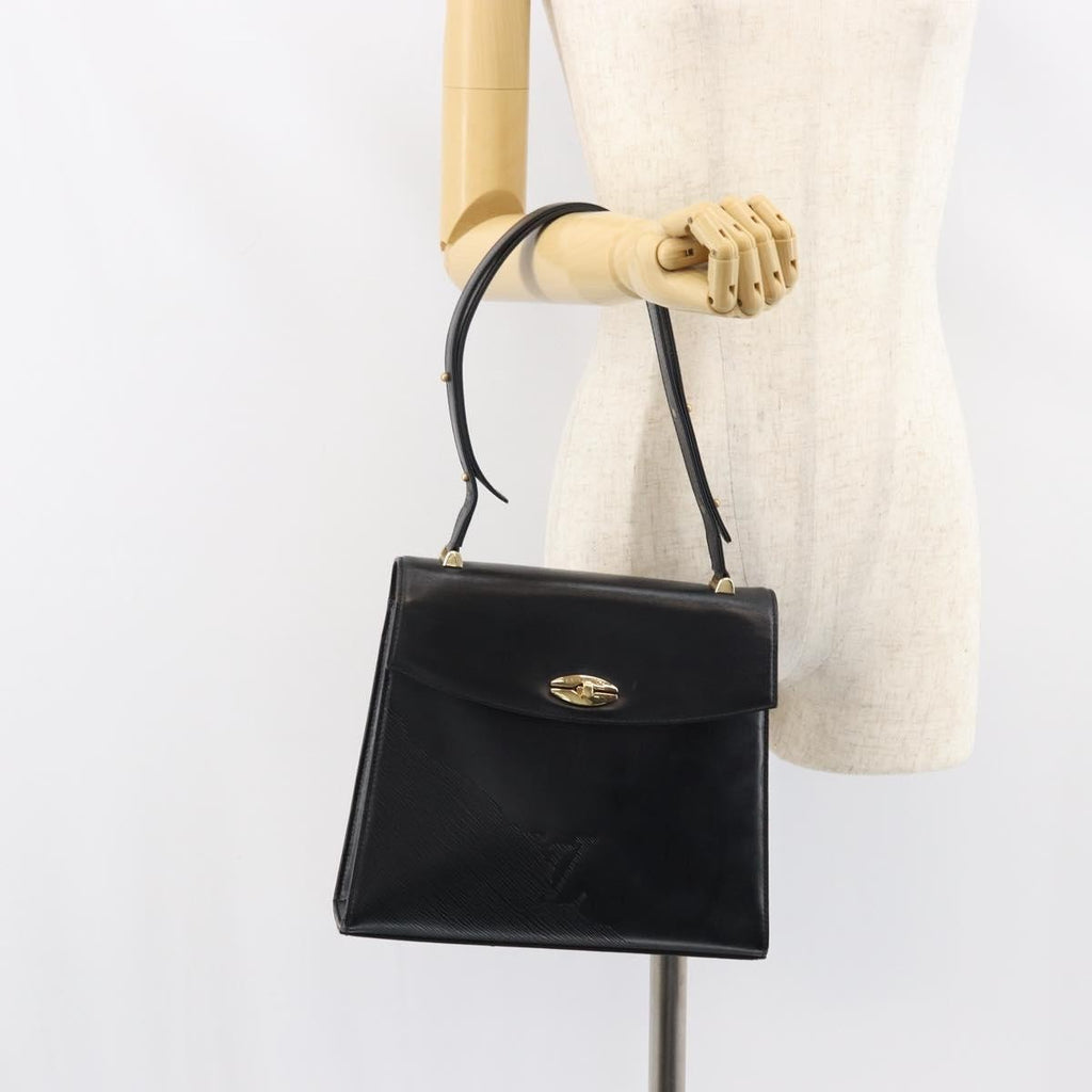 Louis Vuitton Opera Line Spartan Bag Leather Black Leather Handbag (Pre-Owned)