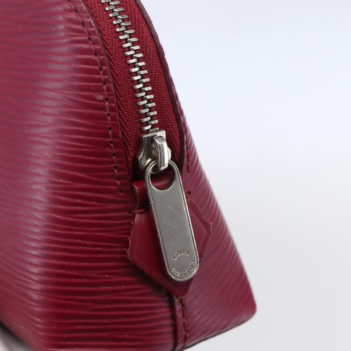 Louis Vuitton Cosmetic Pouch Epi Leather Burgundy Leather Clutche & Pouche Bag (Pre-Owned)