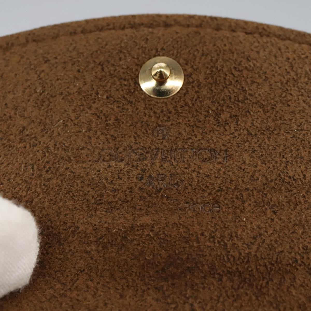 Louis Vuitton Cufflinks Case Damier Brown Canvas Cufflinks Jewelry (Pre-Owned)