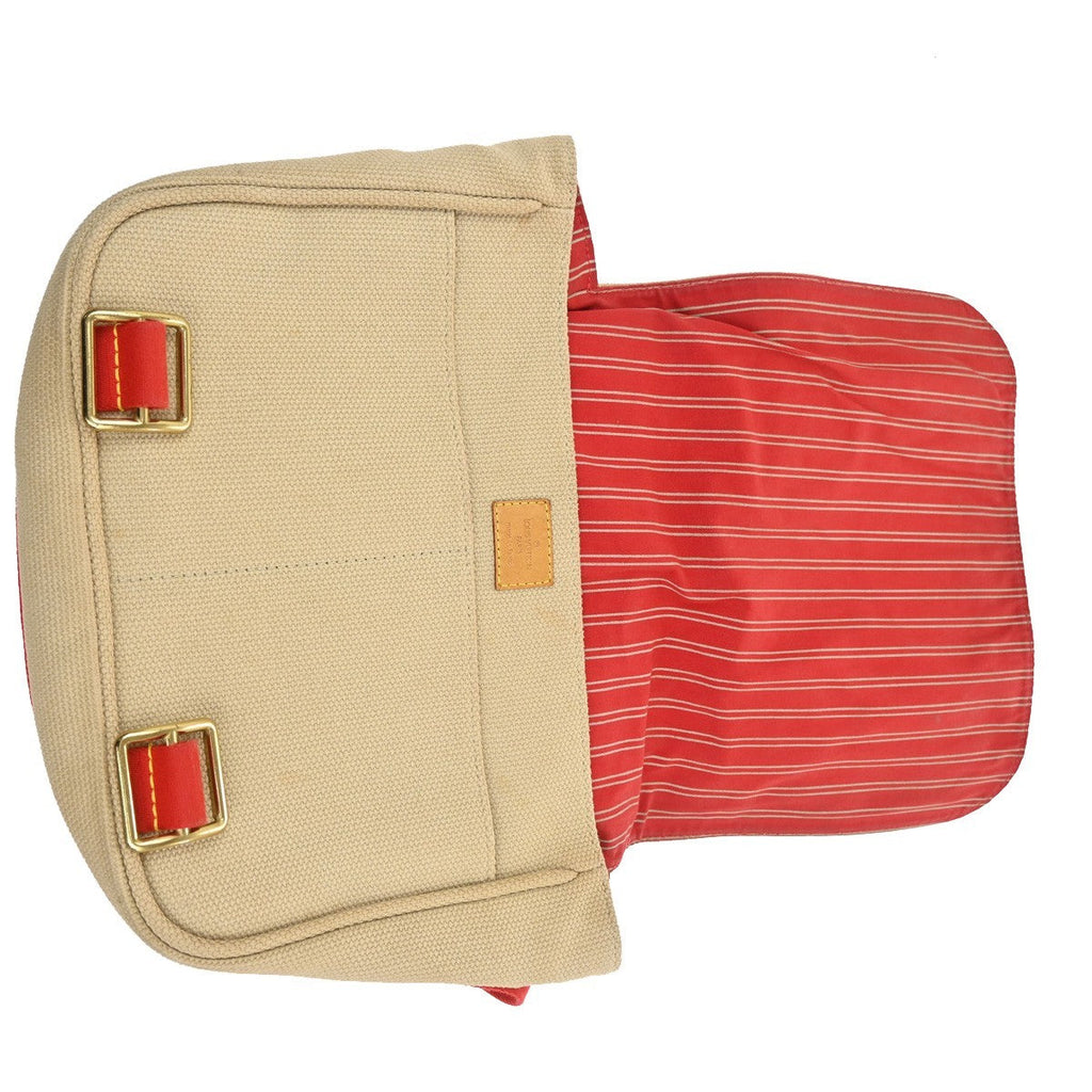 Louis Vuitton Antigua Besace Messenger Bag Canvas Beige Canvas Shoulder Bag Bag (Pre-Owned)