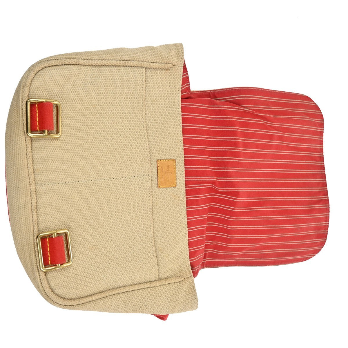 Louis Vuitton Antigua Besace Messenger Bag Canvas Beige Canvas Shoulder Bag Bag (Pre-Owned)