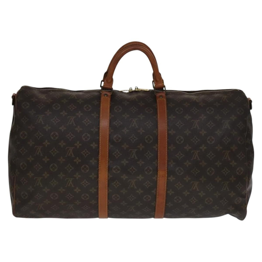 Louis Vuitton Keepall Bandouliere Bag Monogram Canvas Brown Canvas Bag (Pre-Owned)