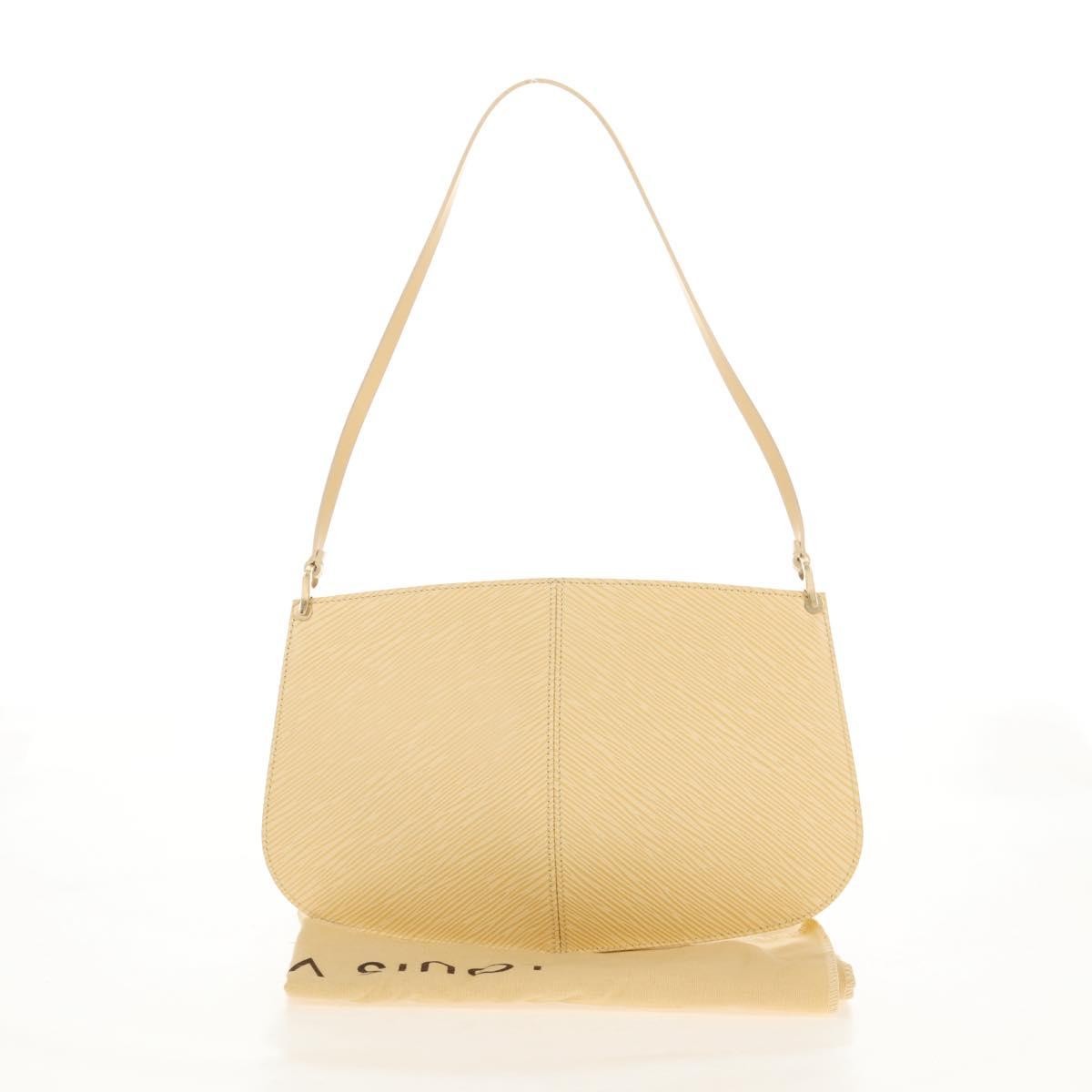 Louis Vuitton Demi Lune Pochette Epi Leather Beige Leather Clutche & Pouche Bag (Pre-Owned)
