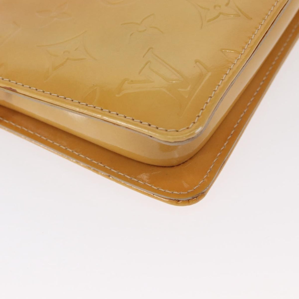 Louis Vuitton Lexington Pochette Patent Leather Beige Patent_Leather Clutche & Pouche Bag (Pre-Owned)