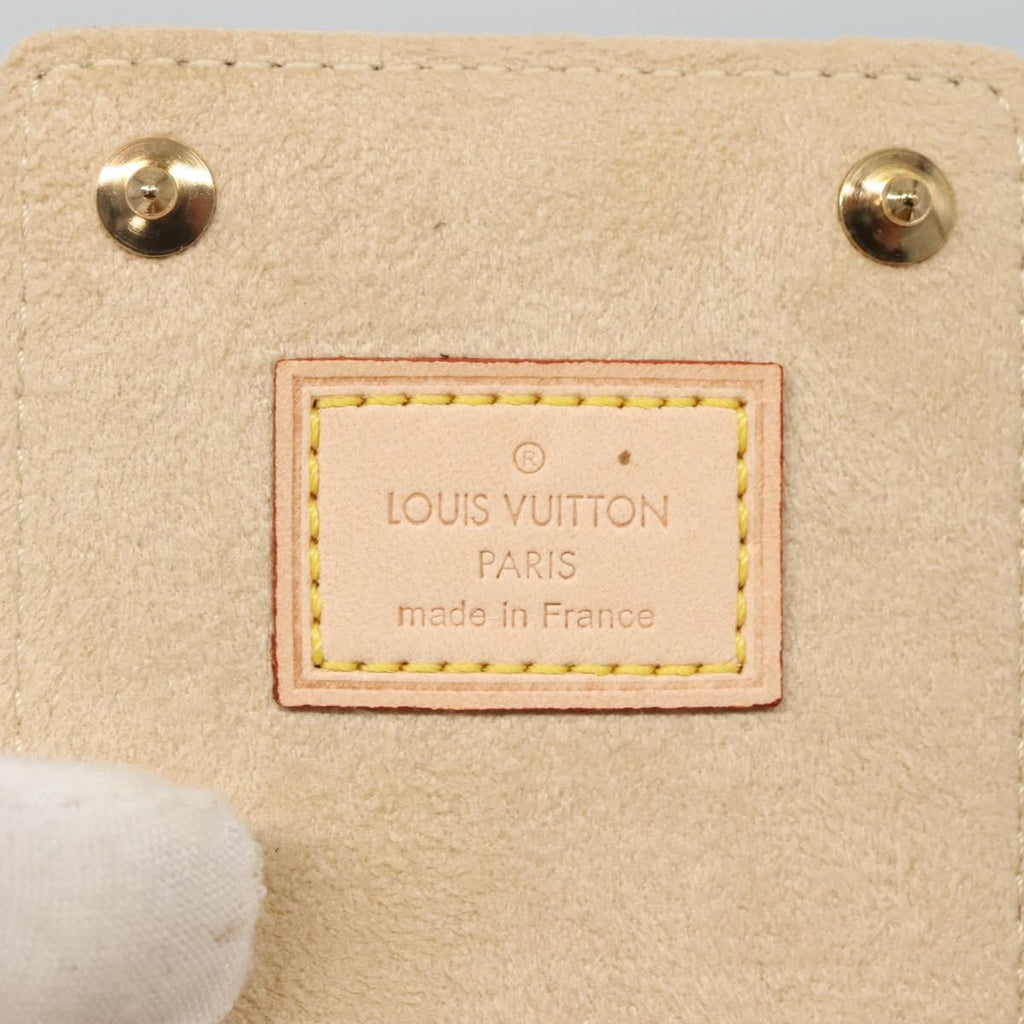 Louis Vuitton Case Jewelry Box Canvas Brown Canvas Wallets Accessory (Pre-Owned)