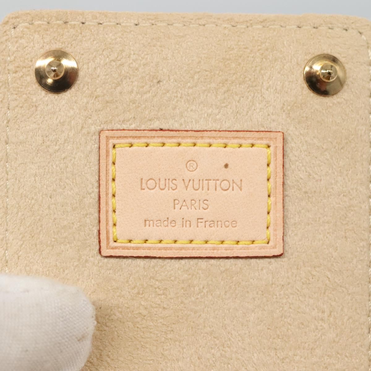 Louis Vuitton Case Jewelry Box Canvas Brown Canvas Wallets Accessory (Pre-Owned)