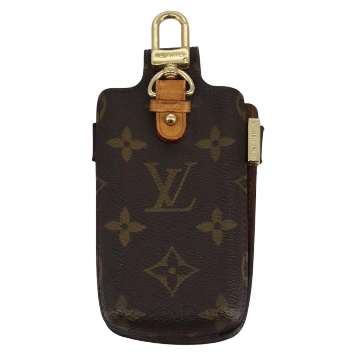 Louis Vuitton Étui Téléphone Monogram Canvas Brown Canvas Tech Accessory Accessory (Pre-Owned)