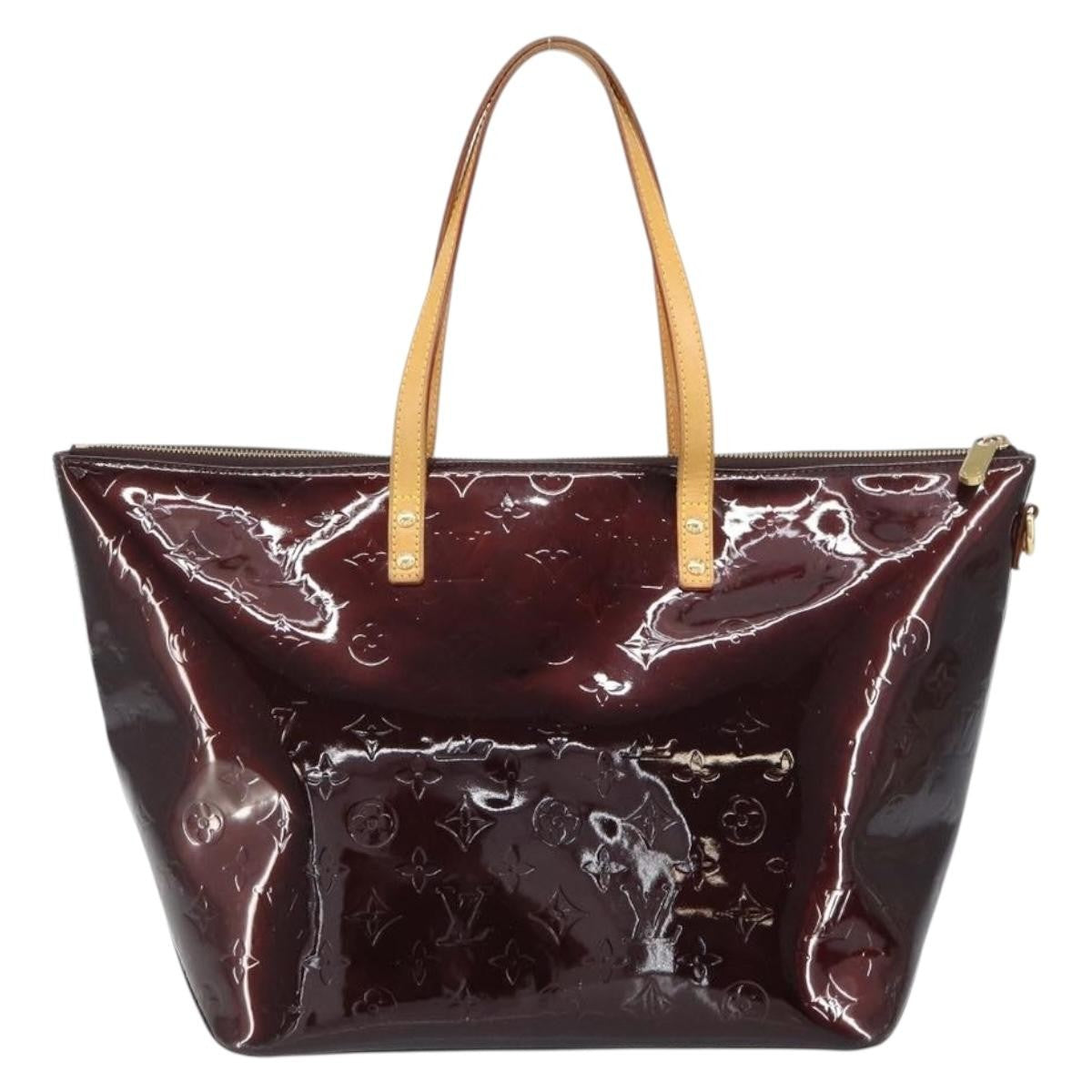 Louis Vuitton Bellevue Handbag Monogram Vernis Brown Patent_Leather Tote Bag Bag (Pre-Owned)