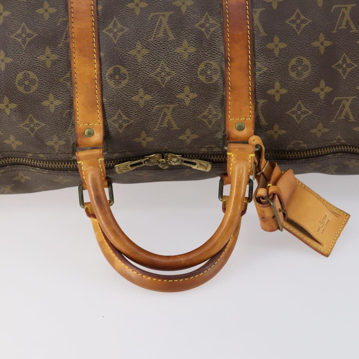 Louis Vuitton Keepall Bag Monogram Canvas Brown Canvas Travel Bag Bag (Pre-Owned)
