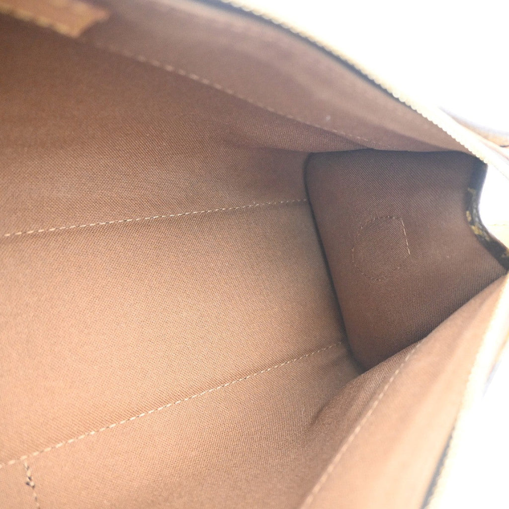 Louis Vuitton Popincourt Shoulder Bag Monogram Canvas Brown Canvas Shoulder Bag Bag (Pre-Owned)