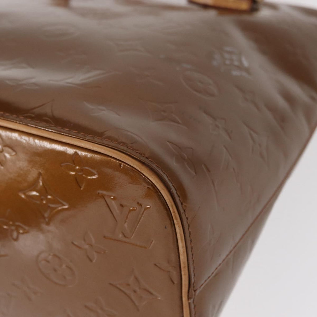 Louis Vuitton Houston Handbag Monogram Vernis Brown Patent_Leather Handbag (Pre-Owned)