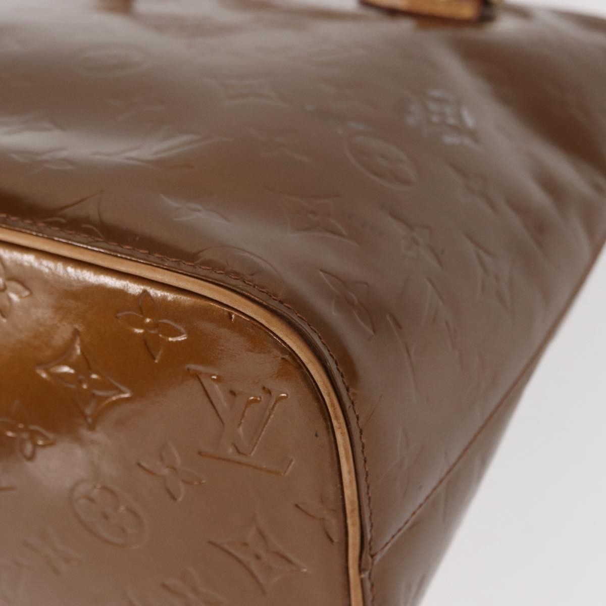 Louis Vuitton Houston Handbag Monogram Vernis Brown Patent_Leather Handbag (Pre-Owned)