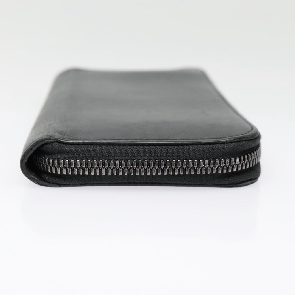 Louis Vuitton Zippy Wallet Vertical Monogram Shadow Leather Black Leather Wallets Accessory (Pre-Owned)
