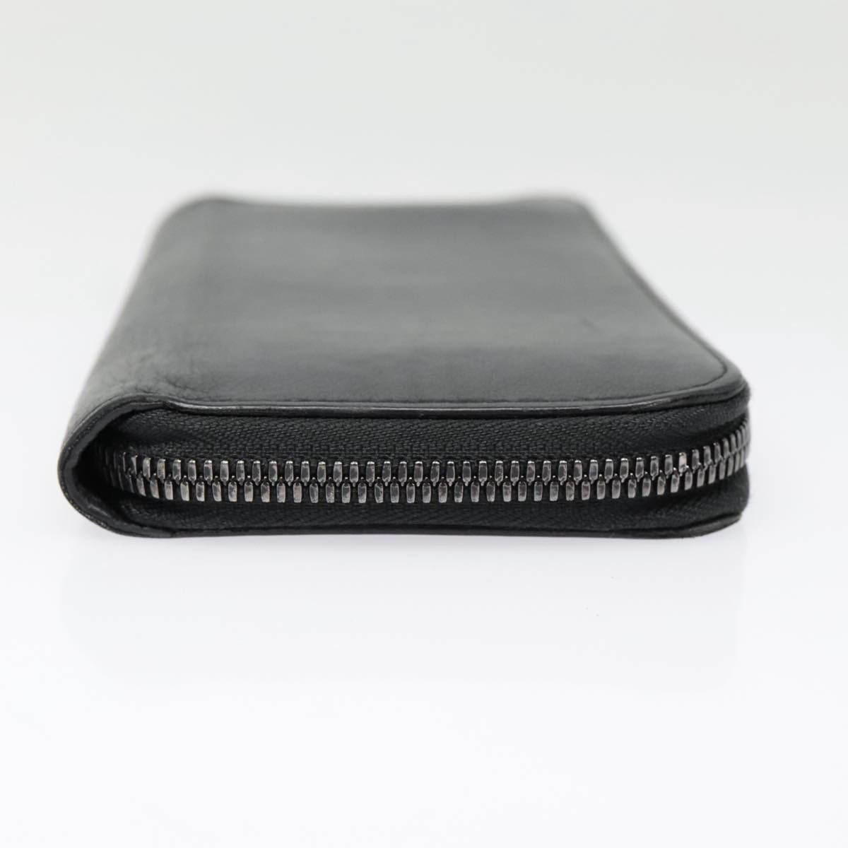 Louis Vuitton Zippy Wallet Vertical Monogram Shadow Leather Black Leather Wallets Accessory (Pre-Owned)